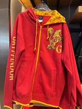 Universal Studios Harry Potter Gryffindor Zip Up Jacket Hoodie NWT