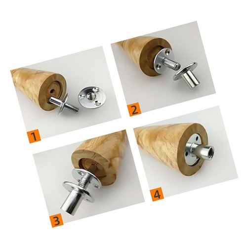 Conectores de mesa tuerca en T M12, conectores de poste de cama postes de conexión marco de cama... - Imagen 6 de 7