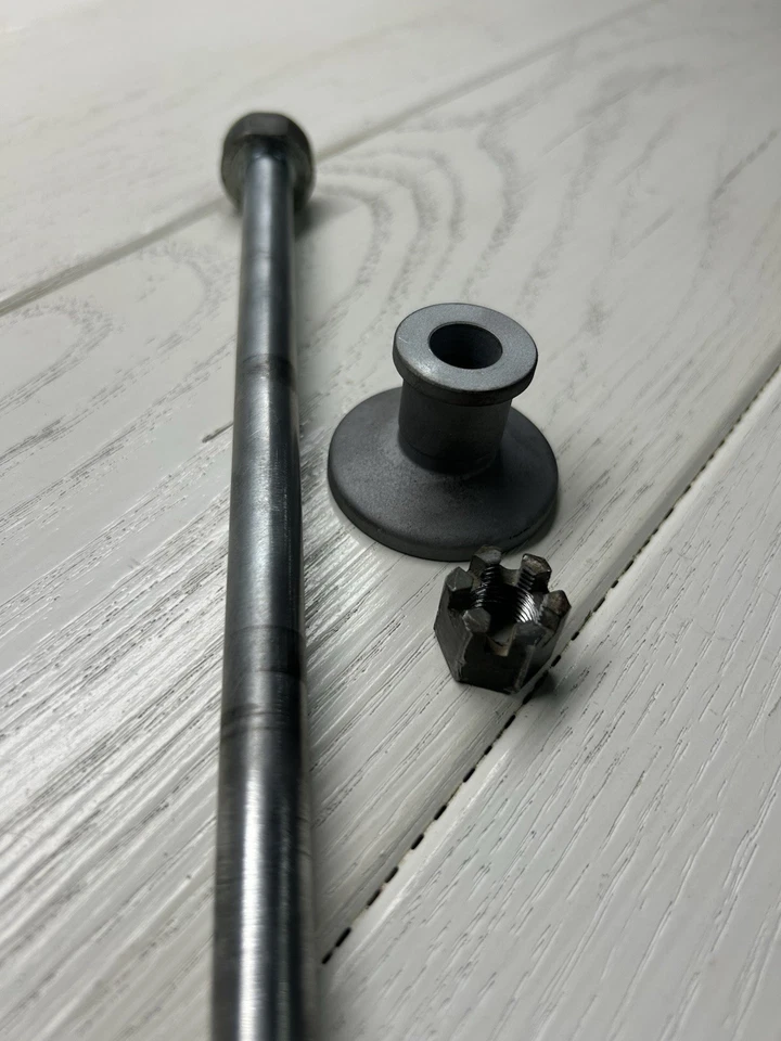 1980 Kawasaki KX125 Eixo dianteiro roda parafuso eixo espaçador colar - Imagem 3 de 4