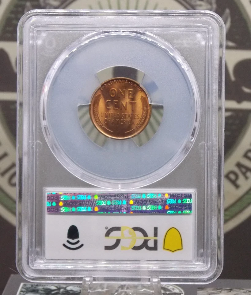 1909 "P" Lincoln WHEAT Cent Penny 1c PCGS MS65 RB #647 Red Brown Gem BU ECC&C - Image 4 of 4