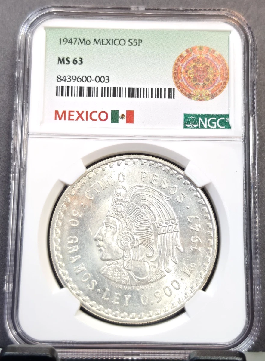 5 Pesos 1947 Year Silver Mexican Coins (1905-Now) for sale | eBay