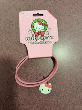 Hello Kitty Sanrio Pastel Rubber Bracelet With Charm