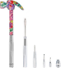 6 in 1 Hammer & Screwdriver Tool Multitool Set Claw Hammer with Anti-Slip Grip H