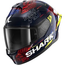 CASCO MOTO INTEGRALE SHARK SKWAL CUP SPEED VIB BLU ROSSO GIALLO TG S