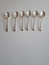 6 X James Walker Century Plate EPNS Teapoons