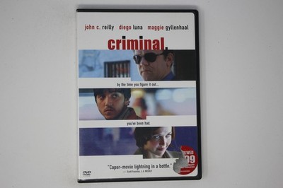 Criminal DVD John C. Reilly Diego Luna Maggie Gyllenhaal