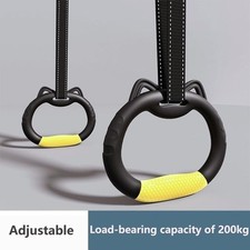 Gymnastic Rings Pull up Handle Rings with Adjustable Straps for Chlidren Adult
