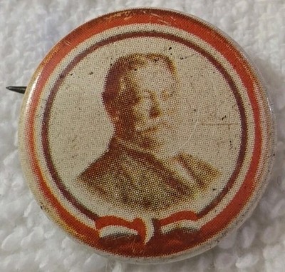 VINTAGE 1976 REPRODUCTION 1908 William Howard Taft President Campaign Pin (C1)