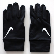 Nike Therma-Fit Fleece Gloves Youth Large Running Touch Screen Black/White