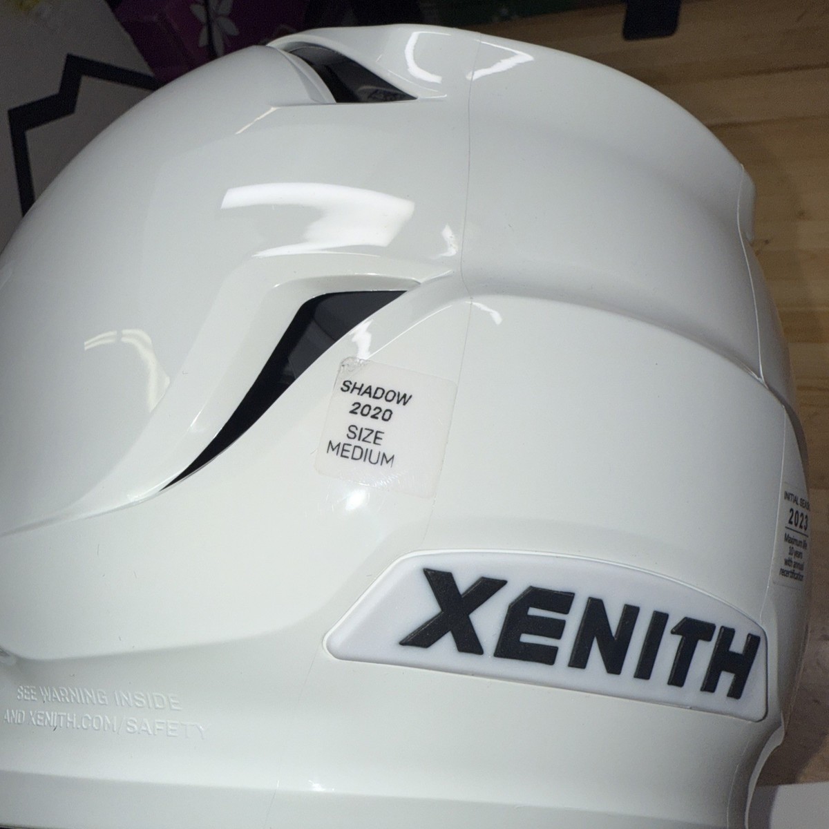 Xenith Shadow XR Football Helmet, White Size Medium Varsity