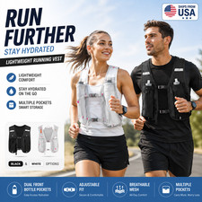 Marathon Running Vest Lightweight Hike Backpack Reflective Hydration Water Pack