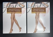 Vintage Hanes Absolutely Ultra Sheer Pantyhose - Size C - 707 Control Top - Navy