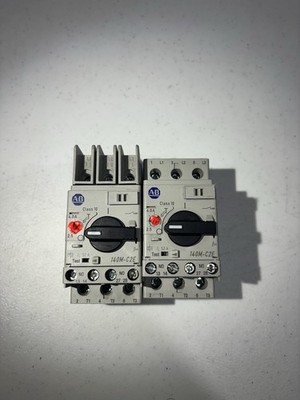 Lot Of 2 Allen-Bradley 140M-C2E-B40 Motor Protector Circuit Breaker, 2.5-4.0A