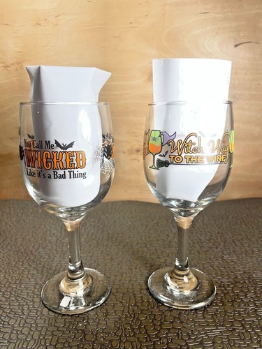 2er Set Libbey Halloween Weingläser