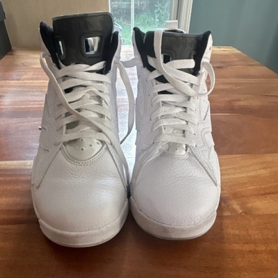Jordan Nike Air White/Black/Gray High Top Basketball Sneakers Boys US 7Y