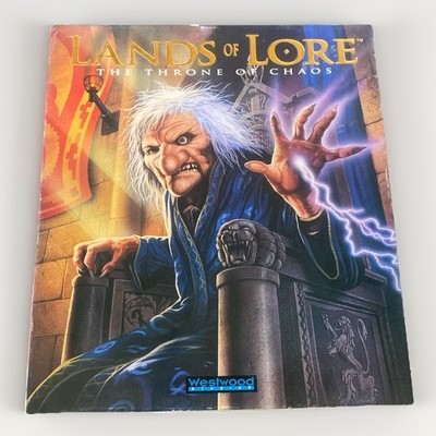 Vtg Lands of Lore The Throne of Chaos 1993 IBM PC 3.5  Floppy Disk Big Box Game