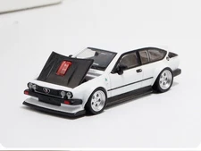 TPC 1/64 Scale Alfa Romeo GTV6 White Diecast Car Model Toy Collection Gift