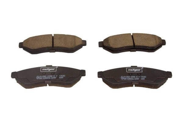Original Maxgear Bremsbelagsatz Scheibenbremse 19-2969 FüR Chevrolet Daewoo-image