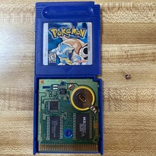 Pokemon Blue Version (Nintendo Game Boy, 1998) GBC Authentic New Save Battery