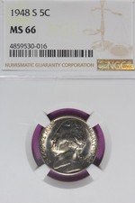 1948 S NGC 5C MS66 JEFFERSON NICKEL #B52207