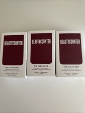 Lot Of 3 BeautyCounter The Clean Deo Deodorant Crisp Sequoia Full Size NIB FREE