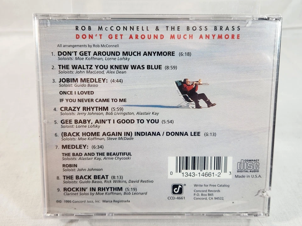 ROB MCCONNELL THE BOSS BRASS - Don't Get Around Much Anymore FACTORY SEALED CD - Image 3 of 4