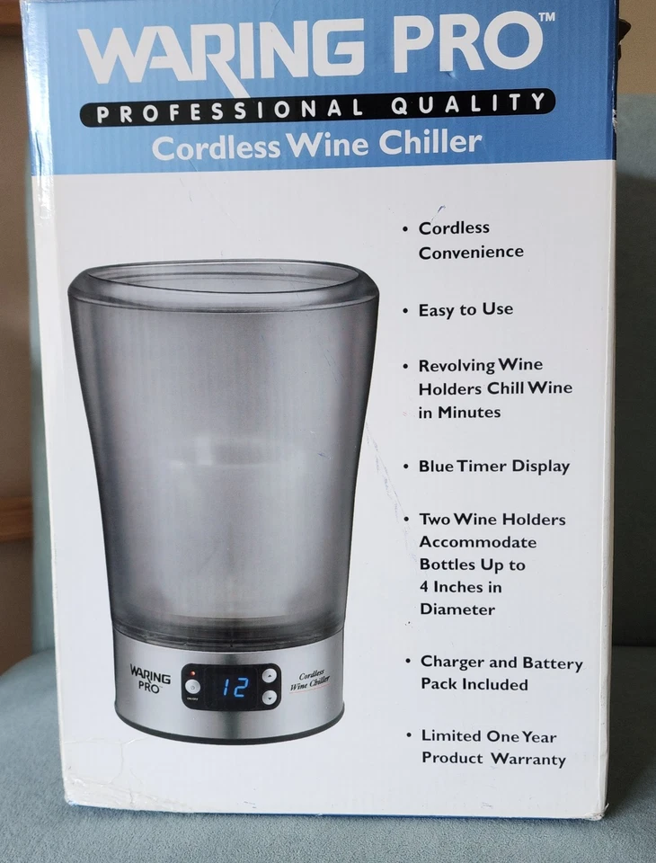 ENFRIADOR DE VINO Waring Pro Calidad Profesional Inalámbrico Giratorio Enfriador de Vino Foto 2 de 4