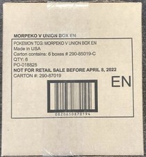 Pokemon TCG Morpeko V-Union Special Collection SEALED Case NEW - 6 Boxes