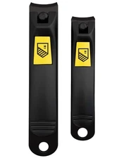 Nail Clippers Set - 2 Pack Stainless Steel Ingrown Toenail Tool, Black 