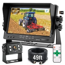 7" AHD1080P Wired Backup Camera System, DVR Rear View Camera, IP69 Waterproof...