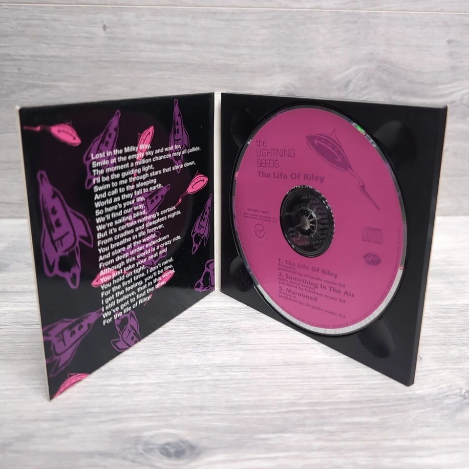 The Lightning Seeds The Life of Riley CD Single Digipak 1992 Virgin Records VGC Foto 2 de 4