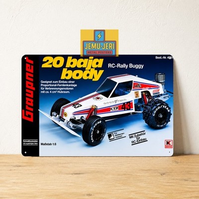 Kyosho Graupner 20 baja body RC Car Metal Sign Poster 20x30cm