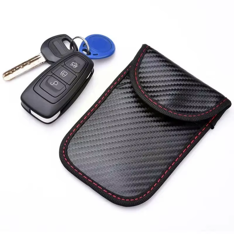 FOVNOT Gabbia di Faraday per Auto con Faraday Bag - Custodia Schermata Anti Furto per Chiavi Keyless, Telepass e Dispositivi Elettronici | Segnali RFID e Schermatura Attiva