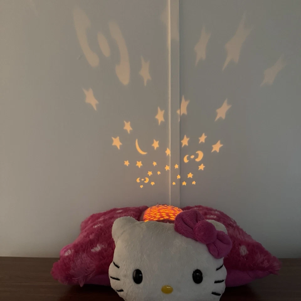 Hello Kitty Dream Lites 12” Pillow Pets 2013 Illuminated Color Changing WORKS - Image 3 of 4