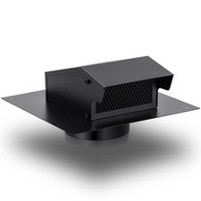 Rossesay Roof Vent Cap with Damper Removable Screen and Bottom Extension Kitc...