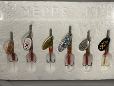 Vintage Mepps K1 Trouter Spinner Lure Assortment: New Factory Sealed - 6 Total