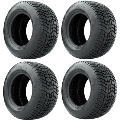 Set of 4 GTW Mamba Golf Cart Street Tires 205/50-10 (18'' OD) Universal Fit