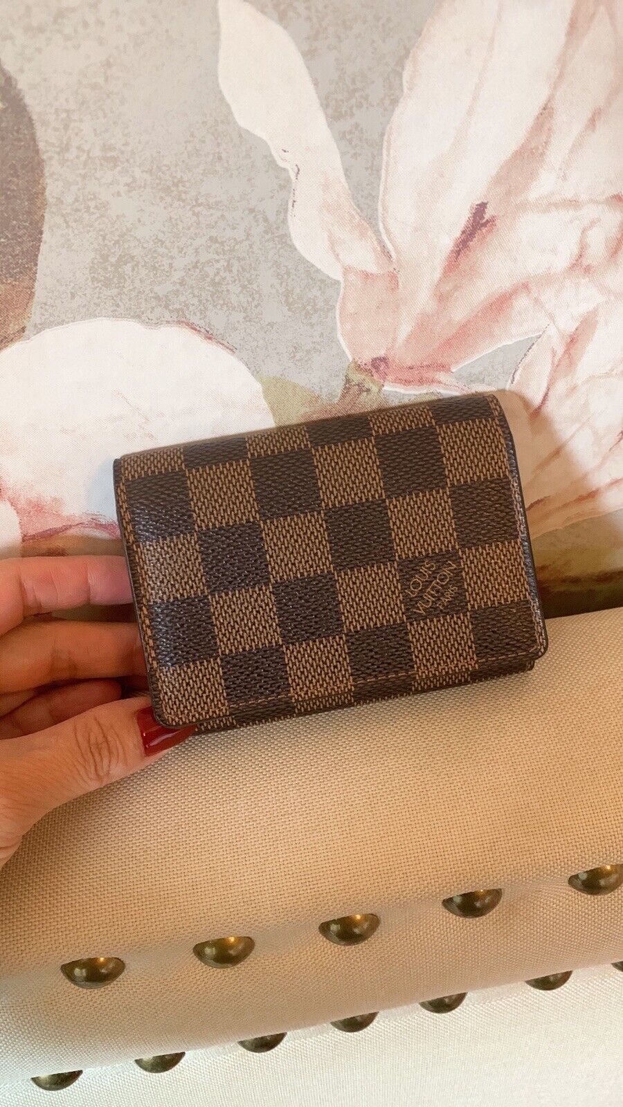 Authentic lv Louis Vuitton id holder card holder, Luxury, Bags
