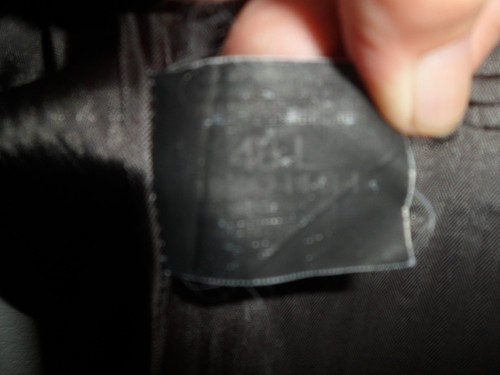 Abrigo deportivo HAGGAR Black Label 47L gris panel ventana a cuadros 2 btn chaqueta blazer - Imagen 10 de 12
