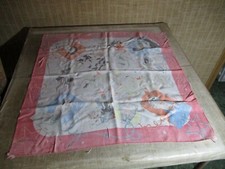 Vintage Comic Scarf 24 x 24 1/2" Countier  Courtier Men Only Military Rough