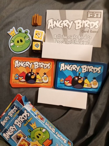 ANGRY BIRDS CARD GAME Makers of UNO Mattel 2-5 Players Complete - Picture 3 of 3