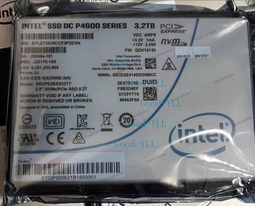 Intel DC P4600 Series 3.2TB SSD 2.5 U.2 NVME Solid State Drives SSDPE2KE032T7 - Picture 2 of 2