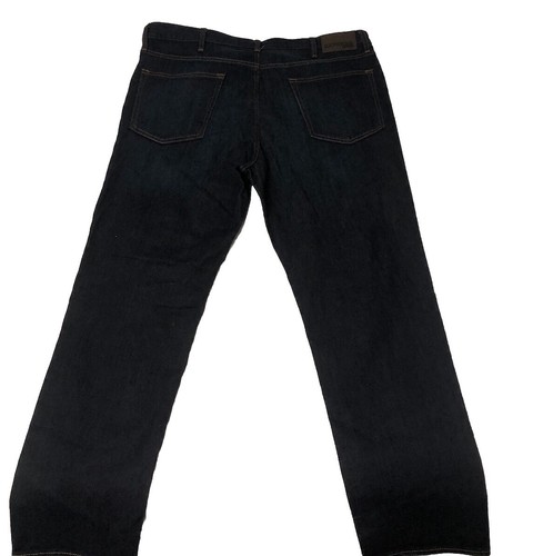 New Express Mens Slim Straight Jeans 38x32 Navy Dark Blue NWT 5 Pocket - Picture 3 of 7