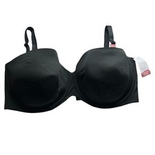 New Cacique Black lined multiway strapless Bra 42J Adjustable Straps