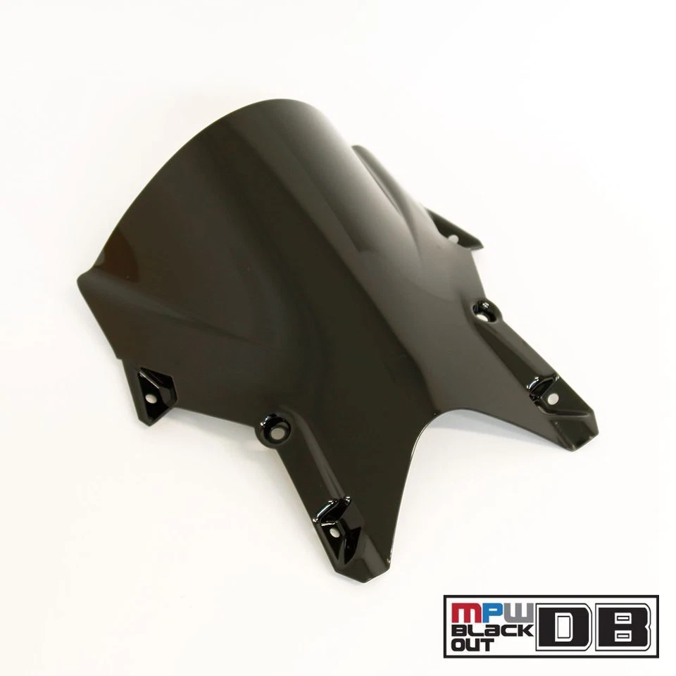Pantalla de parabrisas negro doble burbuja motocicleta para KTM RC8 08-15 Foto 2 de 3
