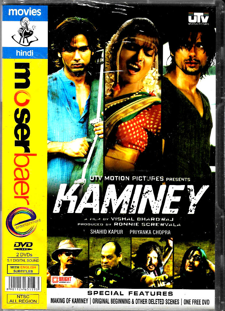 KAMINEY - SHAHID KAPOOR, PRIYANKA CHOPRA -BOLLYWOOD 2 DVD SET -ENGLISH SUBTITLES