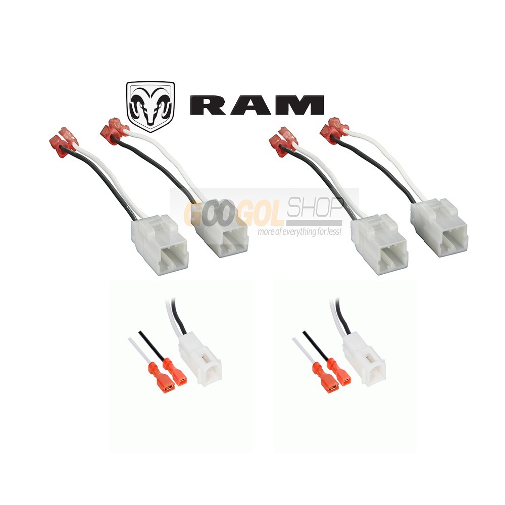 For 2009-2024 RAM 1500,2500 JBL Club 6x9" Front-Rear Door & 3.5" Dash Speakers