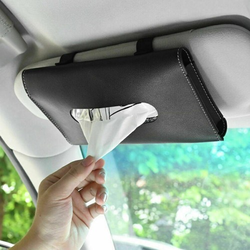 1/2X Car Tissue Holder Paper Towel Box Sun Visor Napkin Holder Car Accessories - Picture 5 of 12