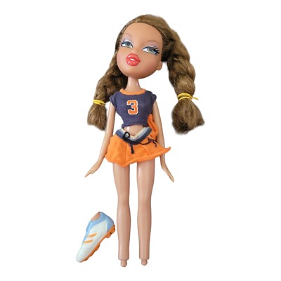 BRATZ YASMIN Doll Play Sportz Slammin' Soccer 2005 w/Accessories ONLY 1 FOOT