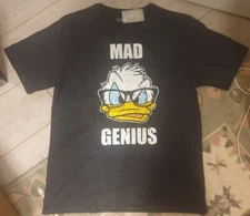 H14 T-Shirt Donald Duck Mad Genius L Disneyland Paris